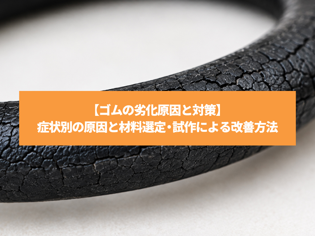 【ゴムの劣化原因と対策】症状別の原因と材料選定・試作による改善方法